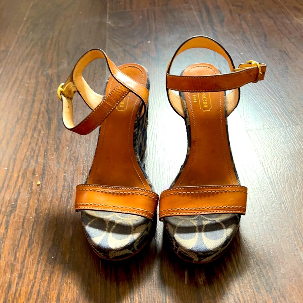 My favorite Coach wedge sandals